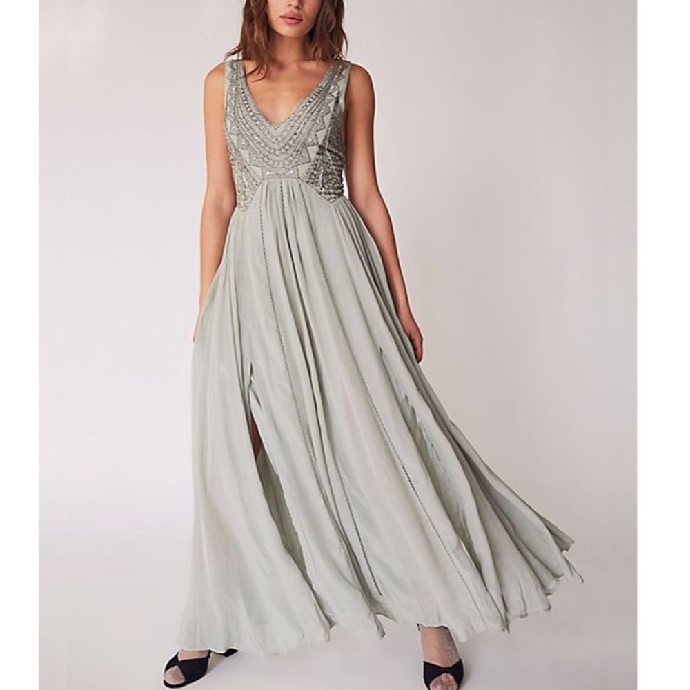 NWT Free People Bohemian Beaded Dress Size 2